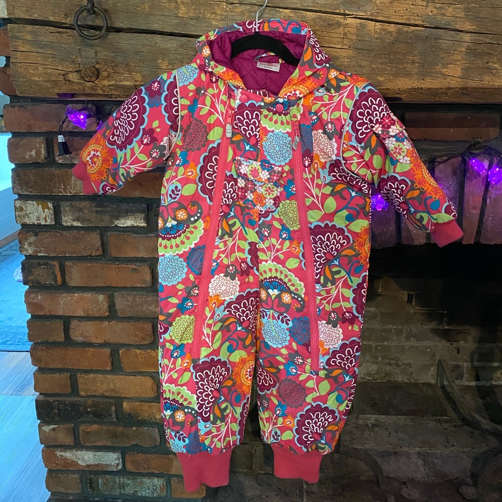 Girl's Snowsuit with Hood